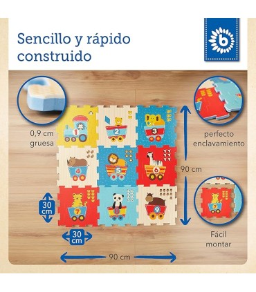 ALFOMBRA PUZZLE EVA 18 PIEZAS
