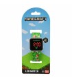 RELOJ LED DIGITAL MINECRAFT VERDE