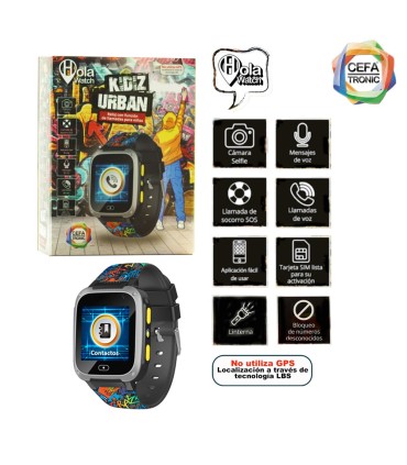 RELOJ INTELIGENTE HOLA WATCH KIDIZ URBAN