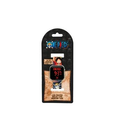 RELOJ LED DIGITAL ONE PIECE ROJO