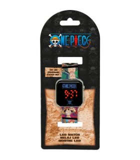 RELOJ LED DIGITAL ONE PIECE AZUL