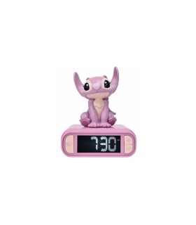 RELOJ DESPERTADOR 3D ANGEL STITCH 