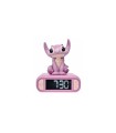 RELOJ DESPERTADOR 3D ANGEL STITCH 